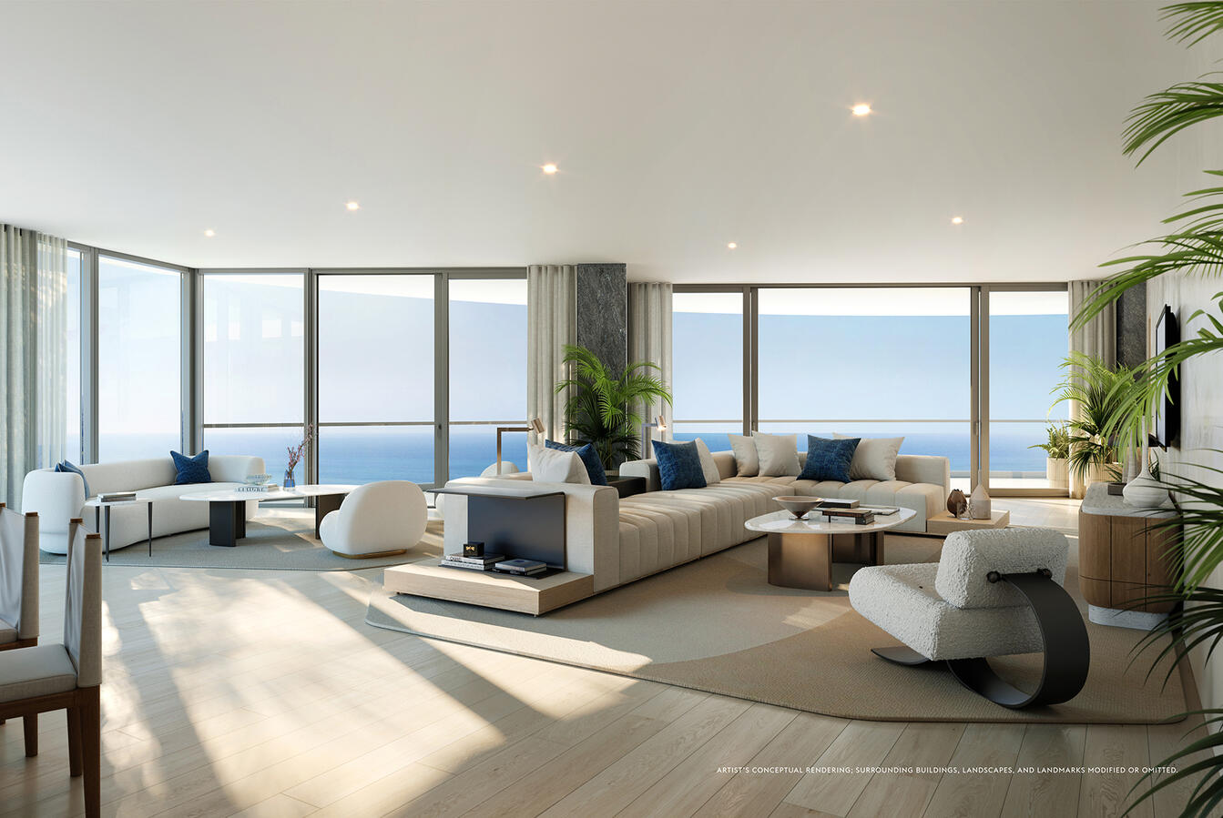 Sala de estar con vistas impresionantes