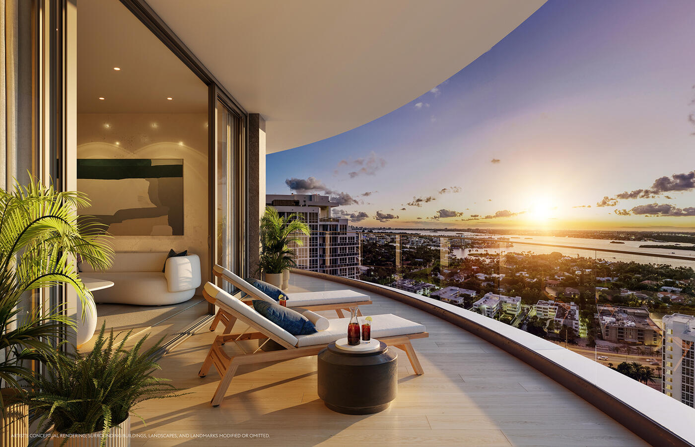 Vista de terraza oeste